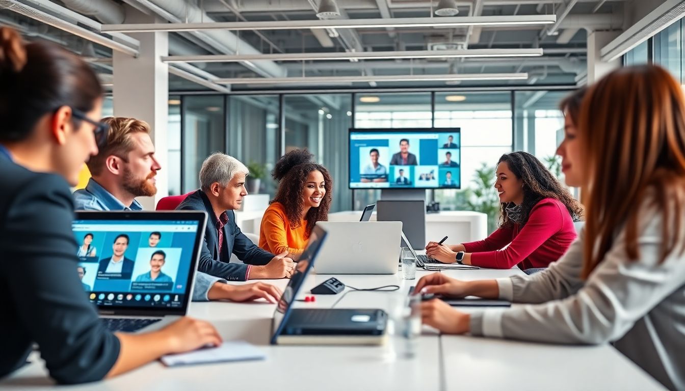 les équipes de quickMS en pleine préparation d'un Webinar RH